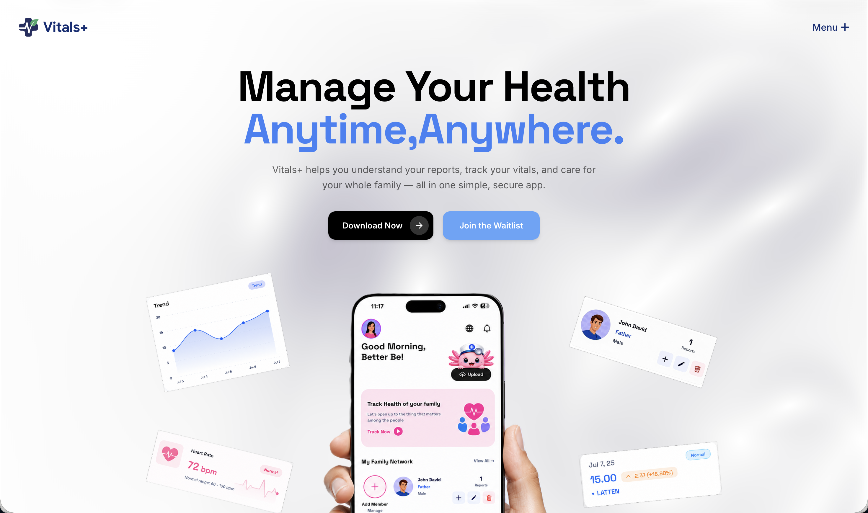 VitalsPlus – Smart Healthcare & Medical Report Management