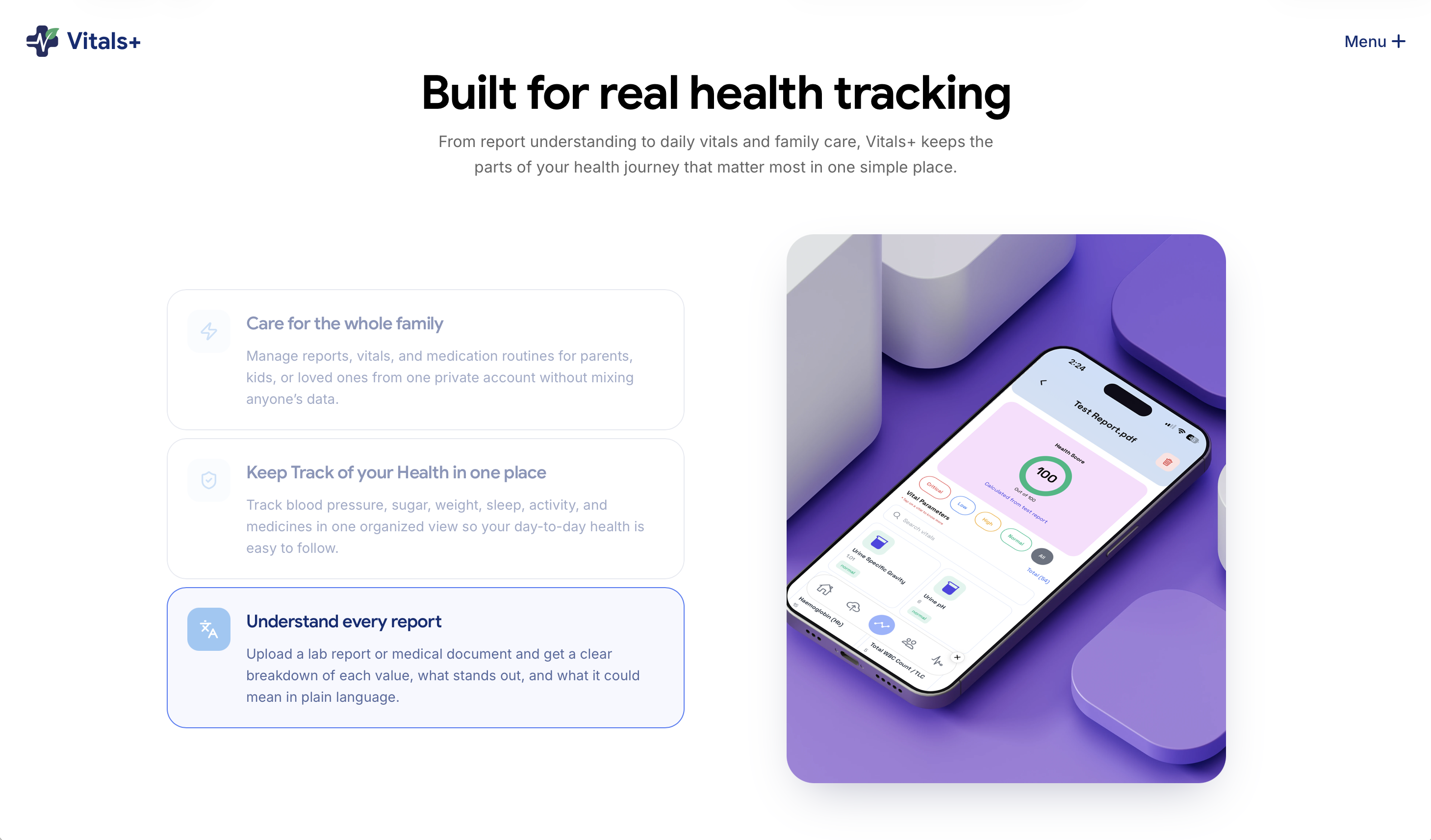 VitalsPlus – Smart Healthcare & Medical Report Management — view 4